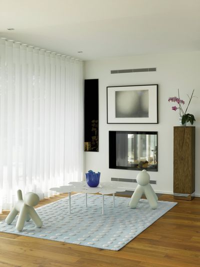 Vorhang-Systeme, SG 6010, Colorama 1, Room shot "Private Home", Gümligen, Switzerland, Wave