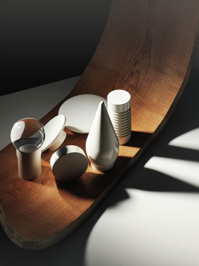 Metropole, Design Endcap, Ellipse, Glass Ball, Groove Cylinder, Spear, Taper