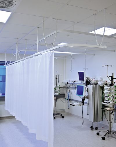 Systèmes de rideaux, Room shot "Akershus Hospital", Oslo, Norway